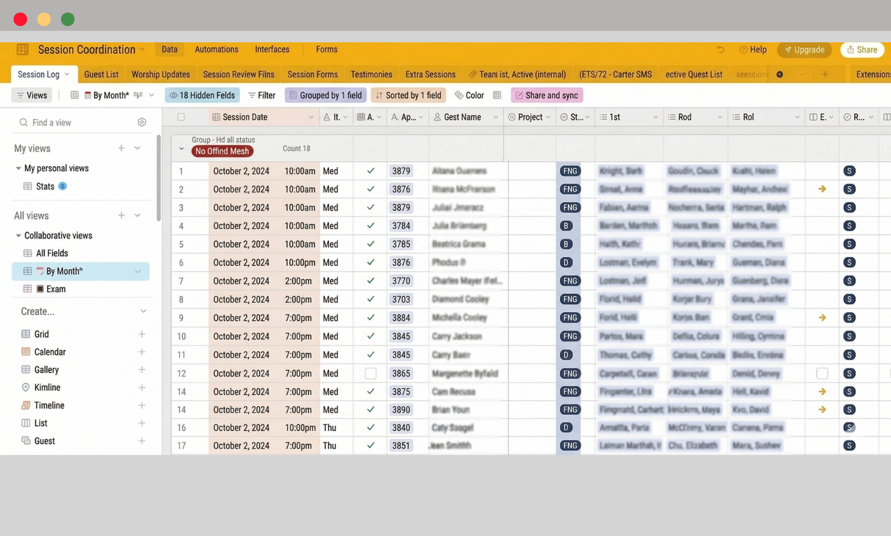 Airtable CRM database
